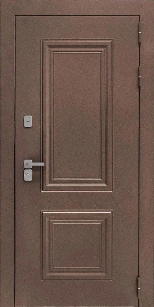 Входная дверь ДвериПРО Д-68 ФЛ-659 (12мм, nussbaum+черная патина винорит) DPRO201166 внешняя сторона